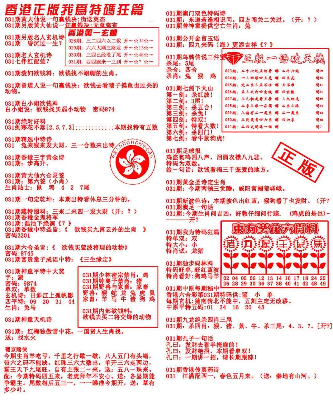 031期我为特码狂篇[图]